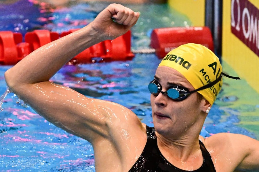 Australia's McKeown wins 100m backstroke world title | New Straits ...