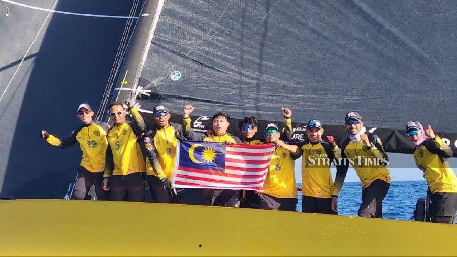 The Malaysian team celebrating.