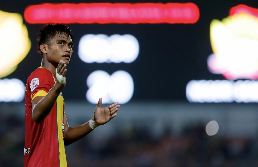 IT was an emotional night for Selangor’s Sean Eugene Selvaraj as he scored his first goal for the 33-time Malaysia Cup champions in the 2-1 win over his former club, Negri Sembilan in a Super League match at Selayang Stadium on Saturday. Pic by NSTP/LUQMAN HAKIM ZUBIR
