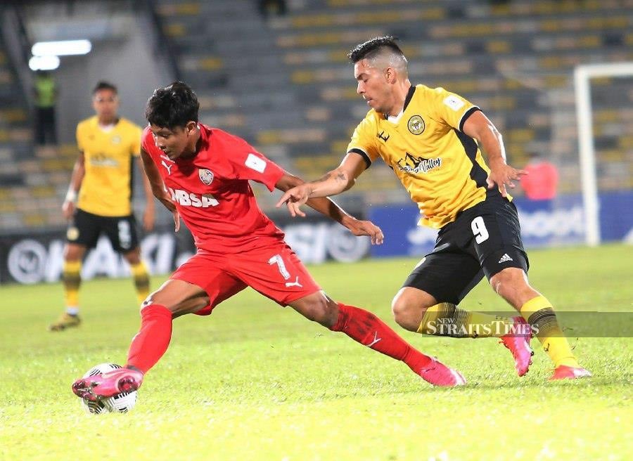 Argentina-born Sergio Aguero (right) may have played only two games for Sri Pahang this season, but it was enough for him to earn his first national call-up for Malaysia. - NSTP file pic