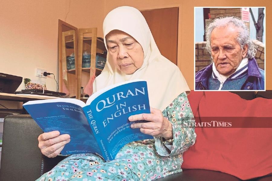 Siti Aishah Wahab is determined to acquire Arabic so she can comprehend the Quran. Aravindan Balakrishnan (inset). PIX BY ZAHARAH OTHMAN 