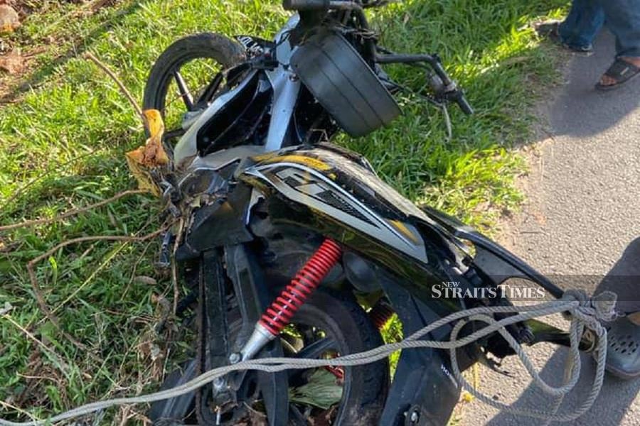 A motorcycle was also found, said to be almost identical to that used by Hafiz, based on the registration number as reported by his family members on social media after he disappeared. - NSTP/ ALIAS RANI