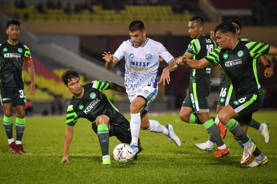 Dollah said Steven Rodriguez (white jersey), Sherzod Fayziev and Kevin Ingreso, who signed in the second transfer window, are starting to produce results. - Bernama file pic