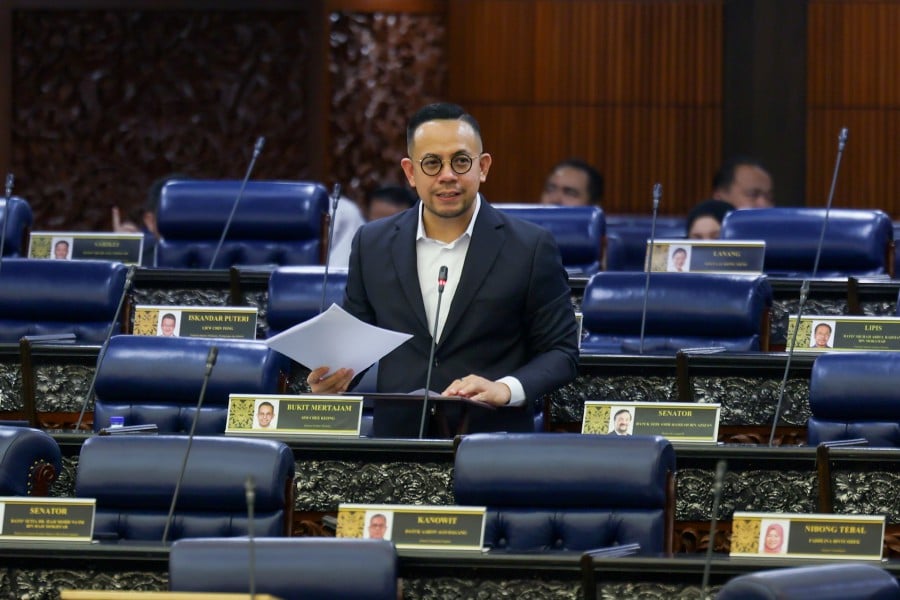 The Minister of Human Resources, Steven Sim Chee Keong, during the winding-up session of the Employment Insurance System (Amendment) Bill 2024 at the Dewan Rakyat session in the Parliament Building today. - Bernama pic