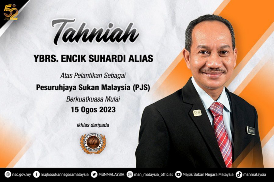 Suhardi appointed as new Sports Commissionesr | New Straits Times ...