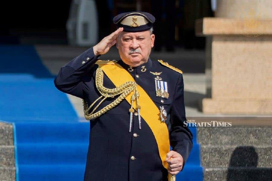Sultan of Johor Sultan Ibrahim Sultan Iskandar emphasised that a stable government must have consistent, sustainable policies needed to improve the country's economy. - NSTP file pic