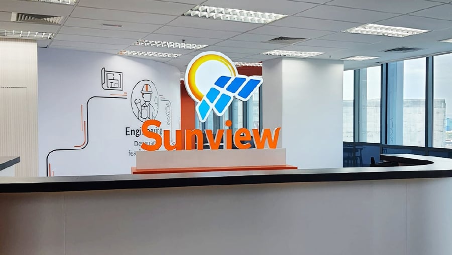 Shares in Sunview Group Bhd jumped to a nine-month high of 81 sen after bagging an agreement to develop two solar power plants and battery energy storage systems (BESS) in Uzbekistan. Pic credit: Sunview Group