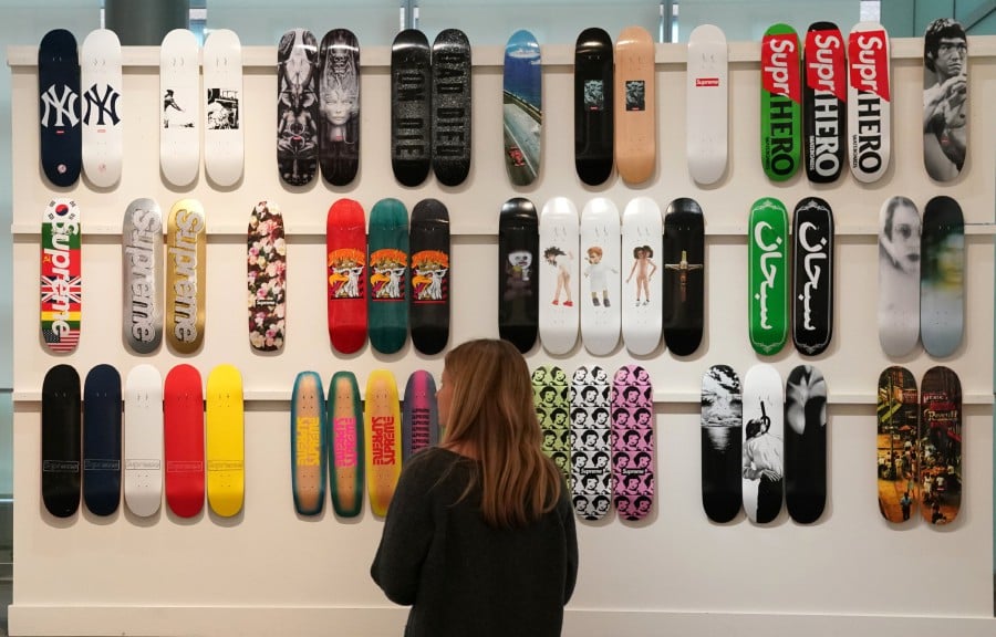 Supreme skateboard collection auctioned for 800,000 New Straits