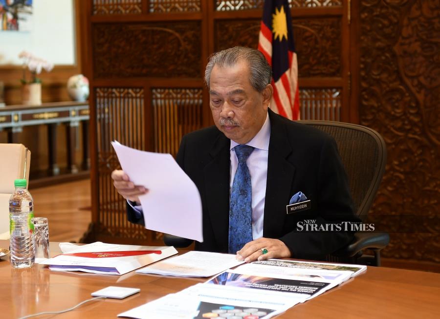 Muhyiddin Chairs Special Cabinet Meeting New Straits Times Malaysia 