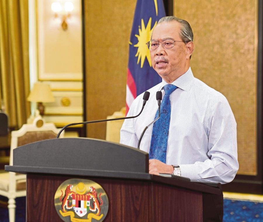 Prime Minister Tan Sri Muhyiddin Yassin’s official visit to Brunei will observe strict adherence to Covid-19 preventive Standard Operating Procedures (SOP). - Bernama file pic