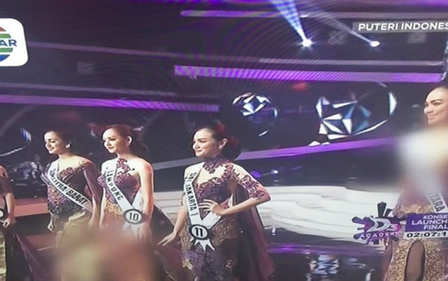 Không chỉ có Phạm Hương, ngay cả cảnh Xuka mặc áo tắm, vận động viên nhảy cao cũng bị che che trên sóng truyền hình Indonesia  - Ảnh 5.