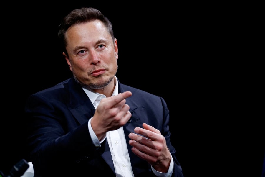  Elon Musk is set to meet Israeli President Isaac Herzog. - AFP PIC