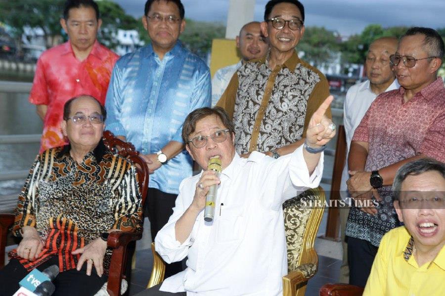 Parti Pesaka Bumiputera Bersatu president Tan Sri Abang Johari Tun Openg said the party has a special committee responsible for overseeing redelineation issues. - NSTP/NADIM BOKHARI