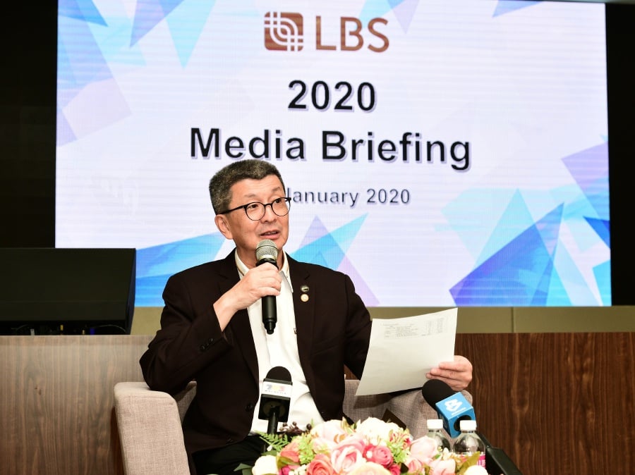  LBS Bina Group Bhd managing director Tan Sri Lim Hock San is bullish to achieve RM1.6 billion in property sales this year with 18 ongoing projects. Courtesy Photo