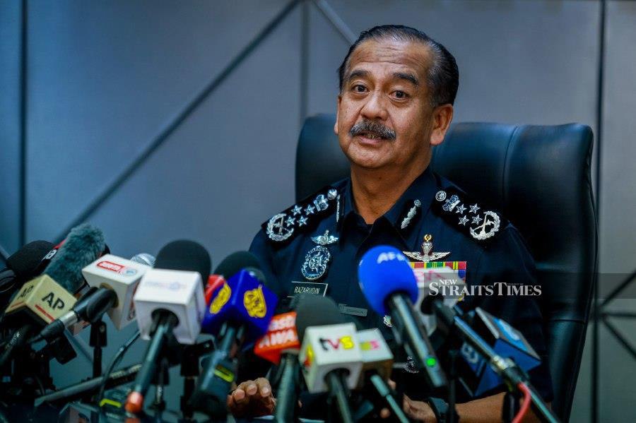 Inspector-General of Police, Tan Sri Razarudin Husain, said the individual will be required to present the statement at Bukit Aman’s Classified Crimes Unit at 11am tomorrow. - NSTP/ASYRAF HAMZAH