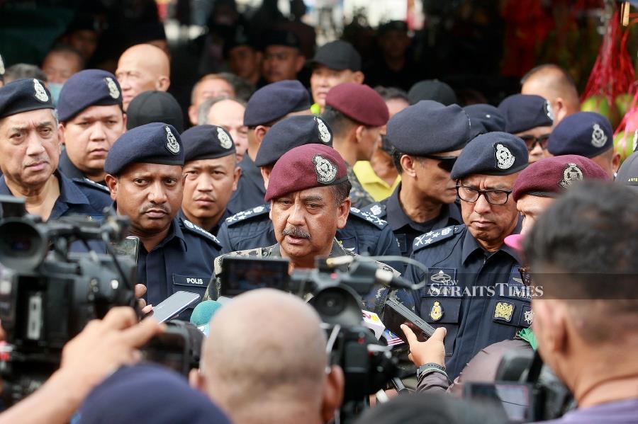Inspector-General of Police (IGP) Tan Sri Razarudin Husain said the suspect, in his 20s, was arrested in Pandan Indah last night based on the registration number of a motorcycle used in the incident. - NSTP/FAIZ ANUAR 