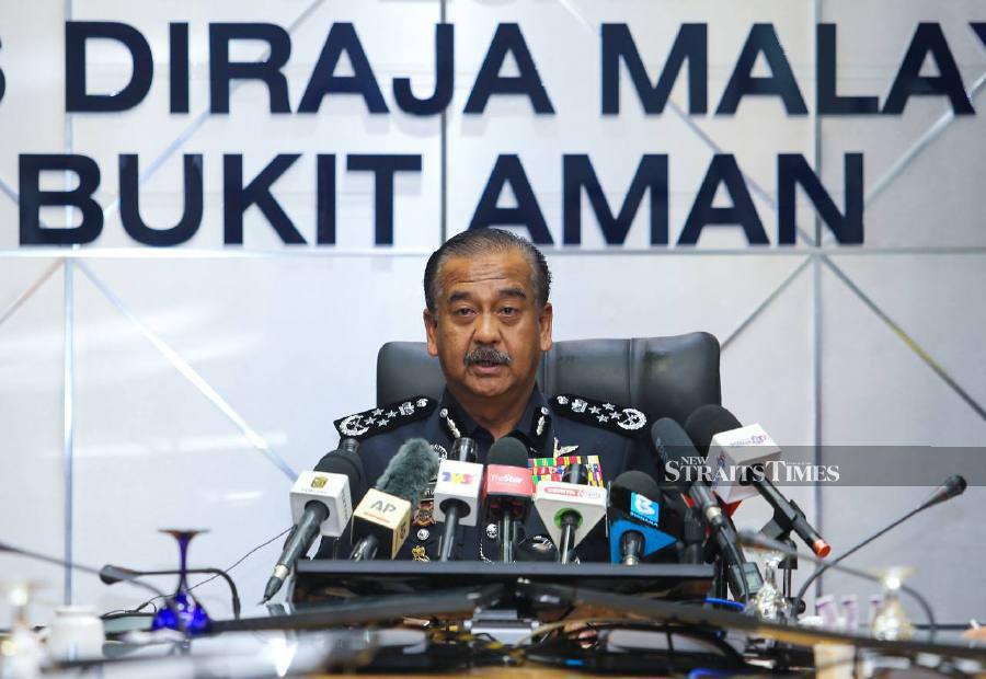 The Inspector-General of Police, Tan Sri Razarudin Husain, said that the investigation papers had been referred to the Attorney General's Office last Friday. - NSTP/ASWADI ALIAS.