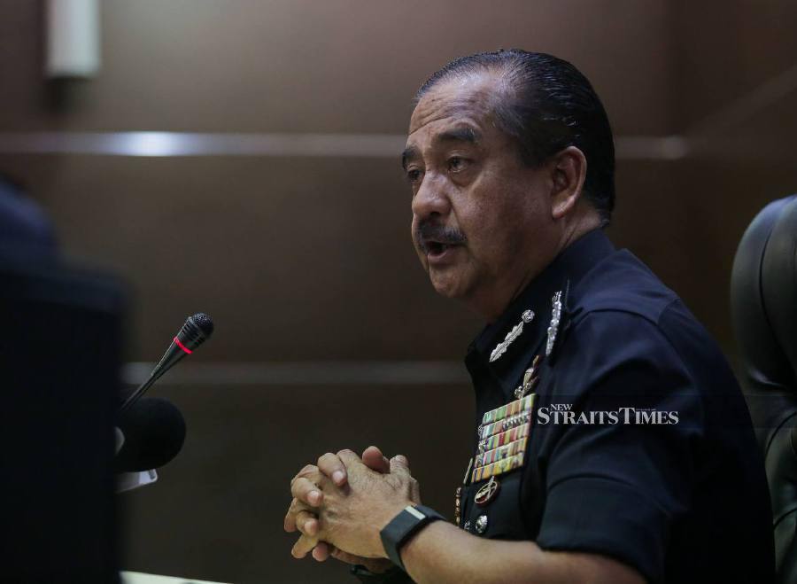 Inspector-General of Police Tan Sri Razarudin Husain, when contacted, said so far, one report had been received on the matter, adding that additional details on the case would be announced from time to time. - NSTP/HAZREEN MOHAMAD