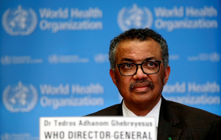 World Health Organisation (WHO) Director-General Dr Tedros Adhanom Ghebreyesus. - REUTERS PIC