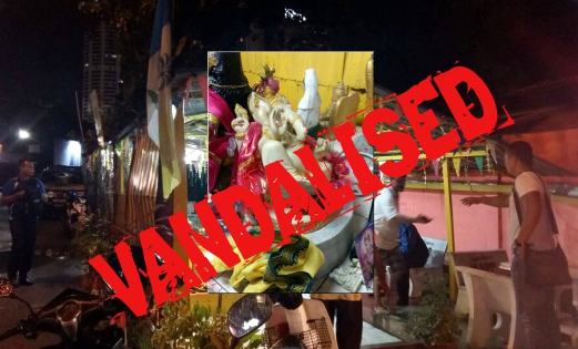 A Hindu temple here has been vandalised for a second time within a week. The interior of Sri Raja Madurai Veeram temple at Jalan Timah Datuk Keramat had been deliberately damaged again today, following a similar event which occurred on Monday.