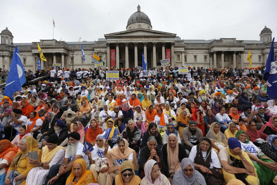 Hundreds Of Sikh Separatists Rally In London | New Straits Times ...