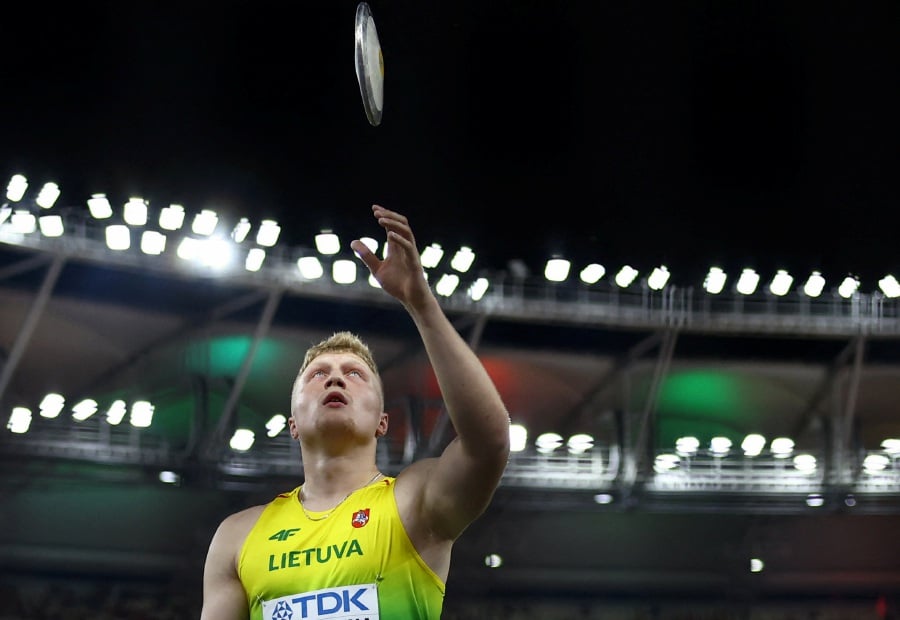 FILE PHOTO: Athletics - World Athletics Championship - Men's Discus Throw Final - National Athletics Centre, Budapest, Hungary - August 21, 2023 Lithuania's Mykolas Alekna during the final. - REUTERS pic
