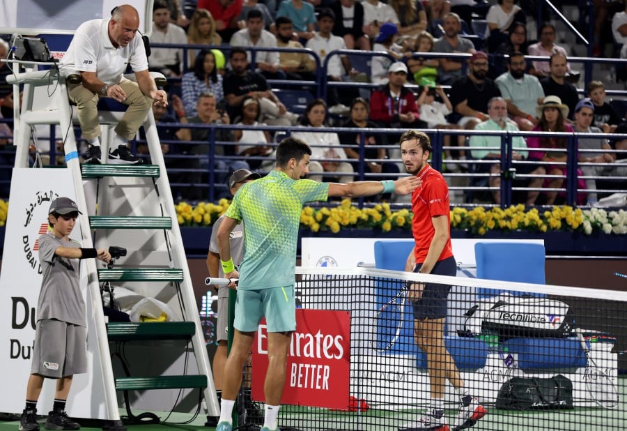 Daniil Medvedev wins all-Russian Dubai final to lift third title in three  weeks, Tennis, Sport, dubai open final 