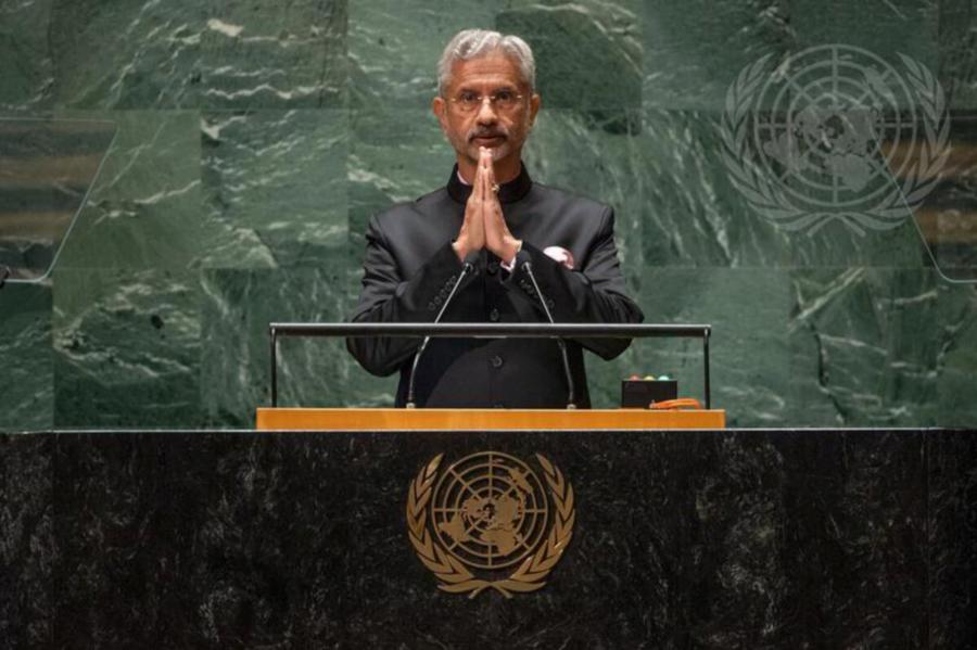 Subrahmanyam Jaishankar, Minister for External Affairs of India, addresses the general debate of the General Assembly’s seventy-eighth session. - Pic courtesy of UN