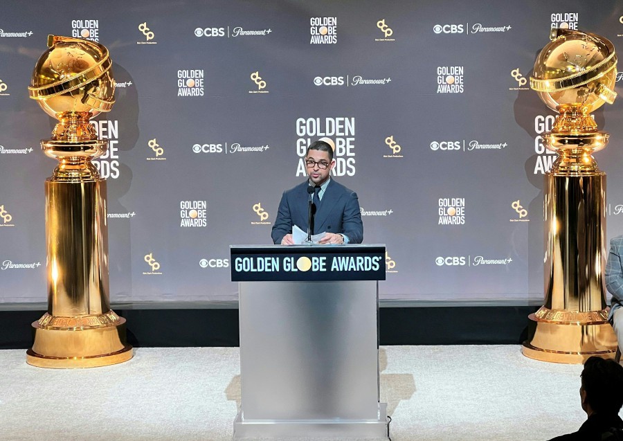 US actor Wilmer Valderrama speaks during the nominations announcement for the 81st Golden Globe Awards, December 11, 2023, at the Beverly Hilton Hotel in Beverly Hills, California. - AFP pic