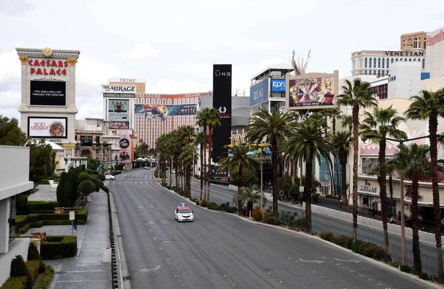 A view of the Las Vegas Strip near Caesars Palace. - AFP Pic