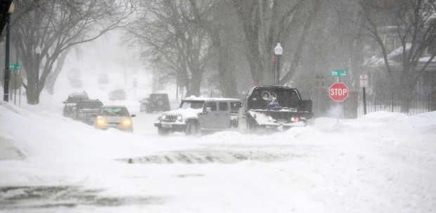 Flights canceled highways closed as winter storm wallops US