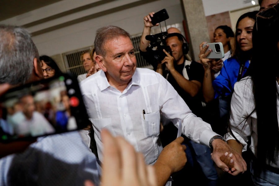 Venezuelan opposition presidential candidate Edmundo Gonzalez looks on on the day he casts his vote in the country's presidential election, in Caracas, Venezuela July 28, 2024. REUTERS PIC