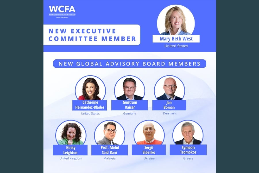 The World Communications Forum Association (WCFA), based in Davos, Switzerland, has named Public Relations and Communications Association (PRCA) Malaysia president Prof Mohd Said Bani CM Din to its Global Advisory Board. - Pic courtesy from WCFA Facebbok