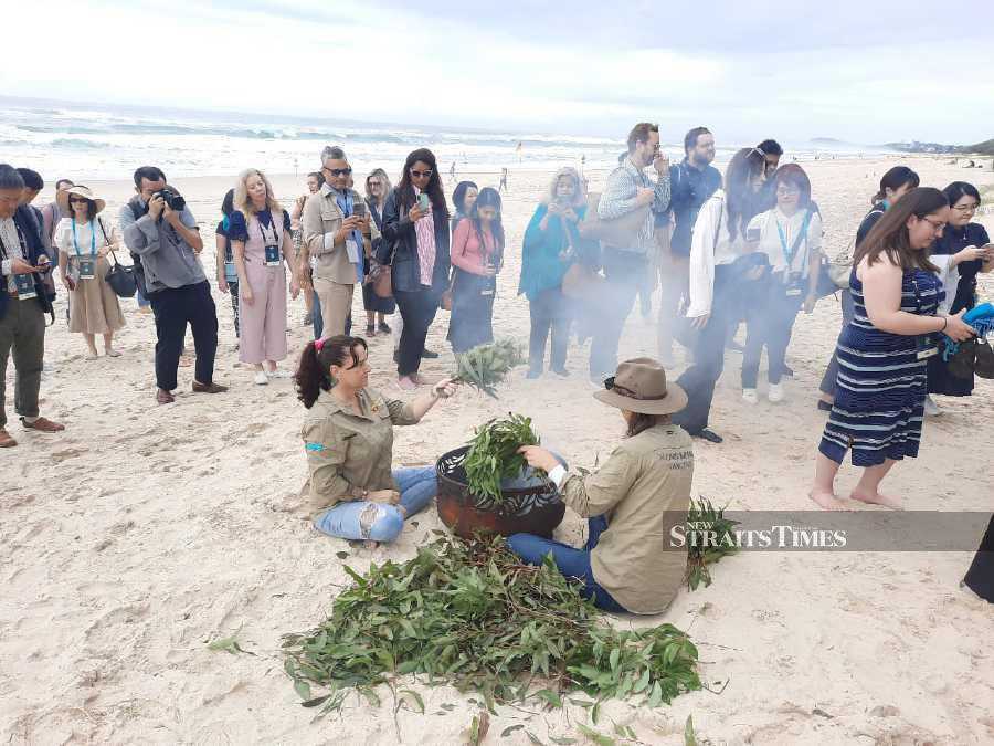 Smoking ceremony...this aboriginal custom involves smouldering native plants to produce smoke, which is believed to have spiritual and physical cleansing properties, as well as the ability to ward off bad spirits.