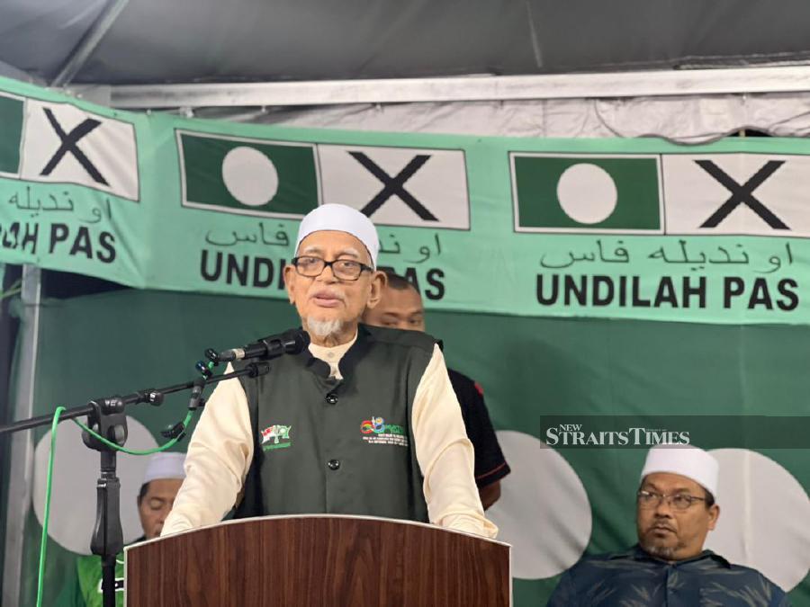 Hadi said this was based on the support of some MPs from the unity government, including from Sabah and Sarawak, who claimed they would throw their support behind PN if the coalition wins the state elections in the six states. - NSTP/ZATUL IFFAH ZOLKIPLY