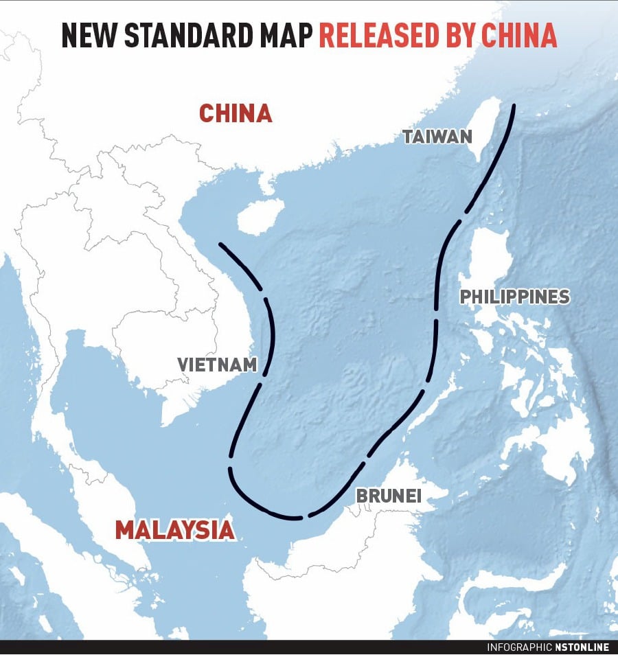 China's 2023 Map reinforces unyielding stance on South China Sea, warns