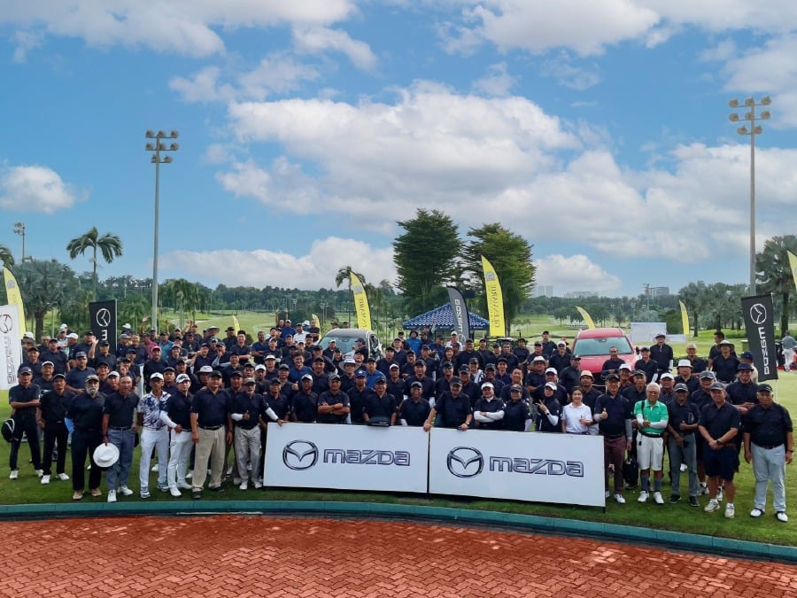 Participants of The Mazda Golf Trophy 2024 posing for a group photo. - Pic courtesy of GGCC