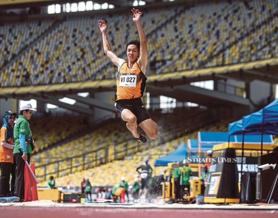The national contingent ended the campaign of the Dubai 2024 World Para Athletics Grand Prix, with another gold medal haul after Wong Kar Gee topped the T11/T12 men’s (vision impairment) long jump event on Friday. - NSTP file pic