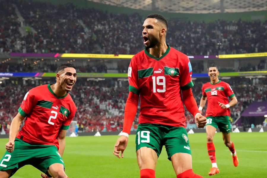 En-Nesyri header gives Morocco 1-0 halftime lead over Portugal