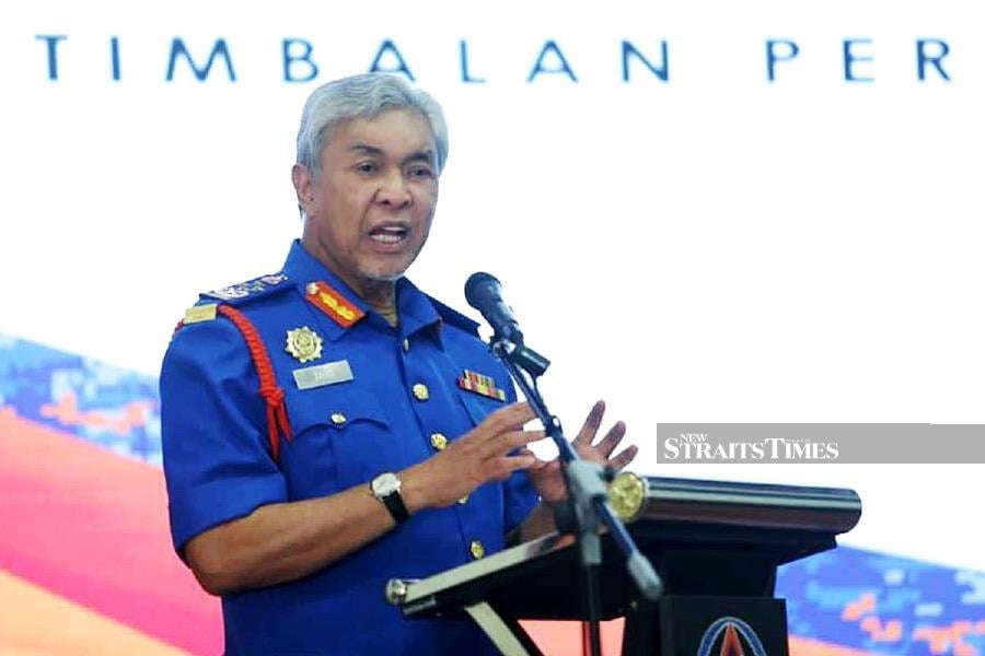 The Malaysian Civil Defence Force (APM) needs to move forward in strengthening national resilience for the peace and well-being of all the people in the country, Deputy Prime Minister Datuk Seri Dr Ahmad Zahid Hamidi said. - NSTP/ MOHAMAD SHAHRIL BADRI SAALI