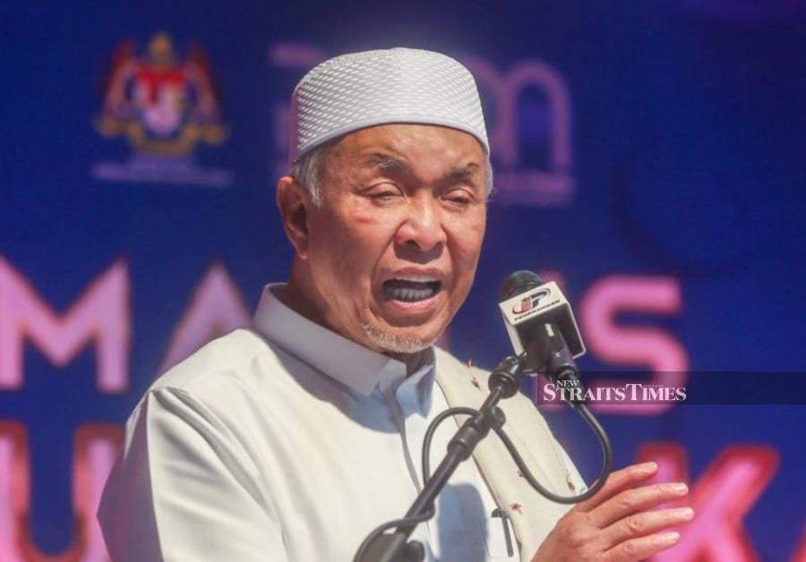 Umno president Datuk Seri Dr Ahmad Zahid Hamidi today blamed Pas for the demise of the Muafakat Nasional (MN) alliance. - NSTP/DANIAL SAAD