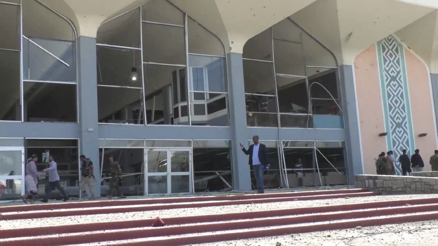  An explosion rocked Aden's Airport after the arrival of a plane carrying the Yemeni Prime Minister and members of his cabinet on 30 December. -EPA pic