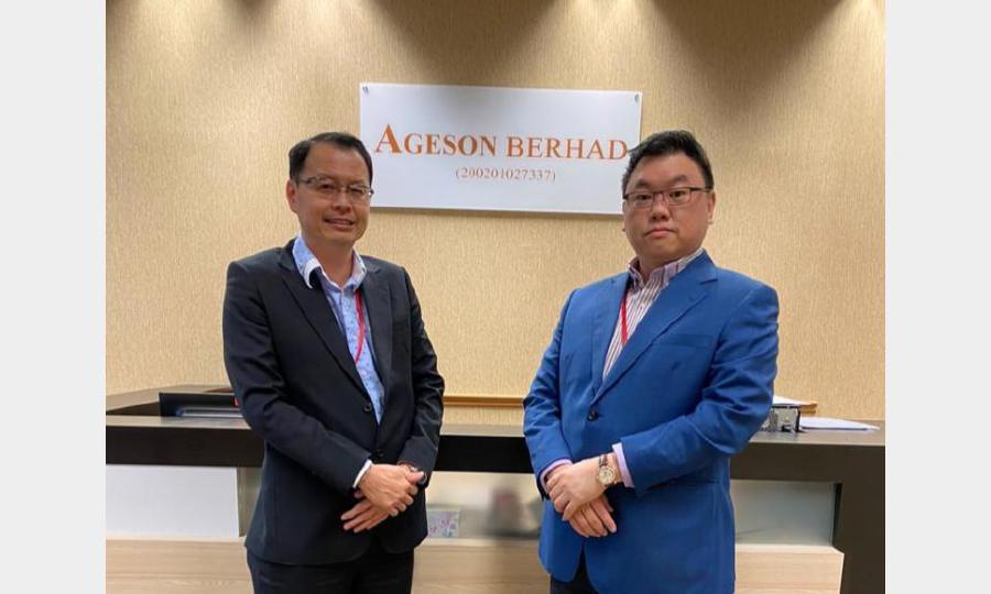 Ageson Bhd is selling a plot of land in Perak ZheJiang GuoRong Digital Economy Group Ltd (ZGDEG) for RM278 million.