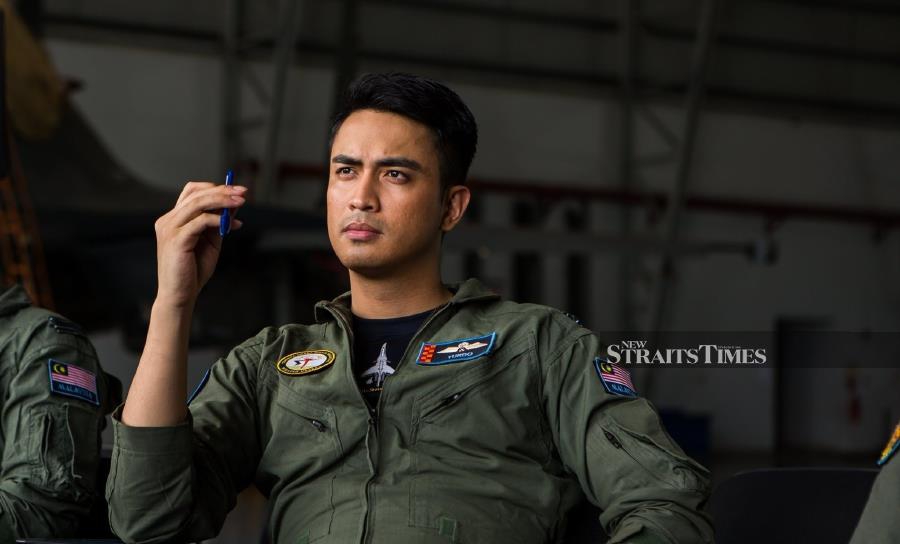 Aiman Hakim Ridza as Mejar Zafran Rahman in a scene from Air Force The Movie: Selagi Bernyawa. The film has collected RM30 million in four weeks.