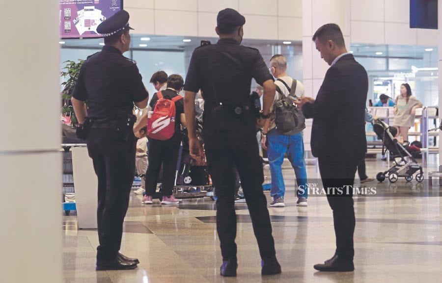 Visitors to Kuala Lumpur International Airport must stay alert, be aware of quick exit routes, and recognise and report suspicious behaviour. - FILE PIC