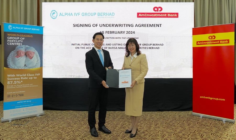 ACE Market-bound Alpha IVF Group Bhd has inked an underwriting agreement with AmInvestment Bank Bhd, in conjunction with its upcoming initial public offering (IPO).