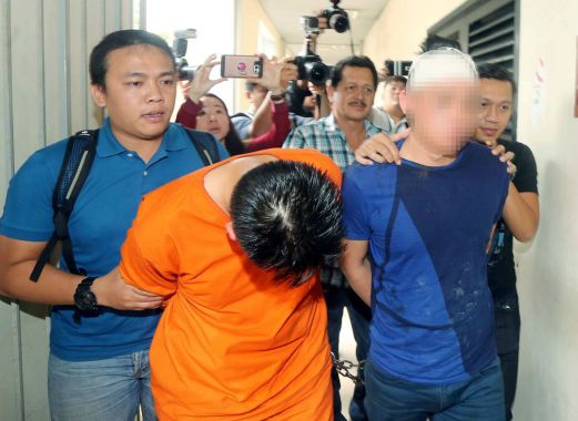 Businessman’s Datuk Ong Teik Kwang bodyguard and driver, bot apprehended for the shooting spree on the Tun Dr Lim Chong Eu Expressway, yesterday