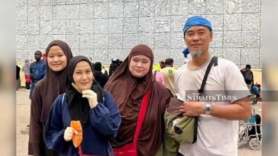 Amy Mastura (second from left) with her family safely performed the Haj recently.