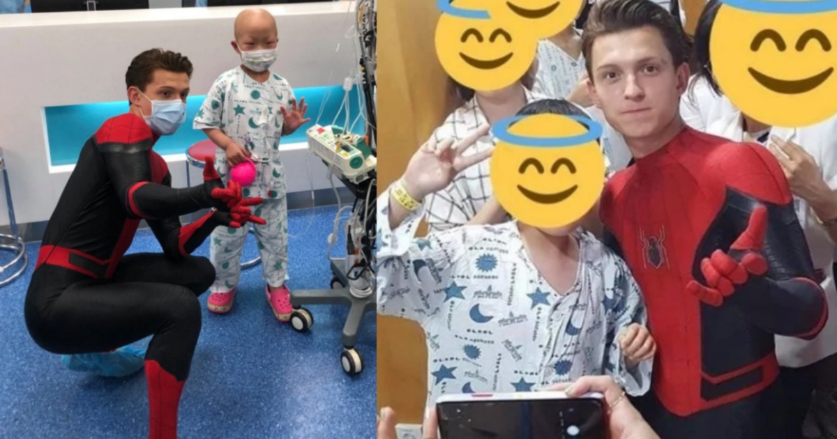 Showbiz Spideys Tom Holland Surprises Korean Fans At Hospital New Straits Times 