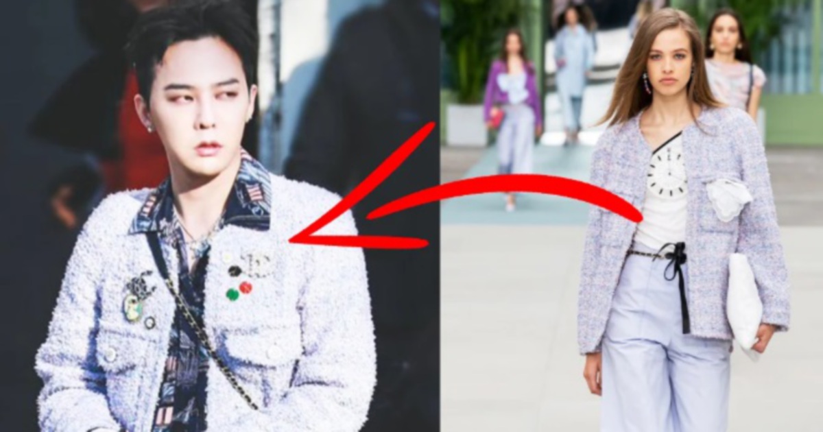 Showbiz G Dragon Pulls Off Female Chanel Wear Look At Haute Couture Show